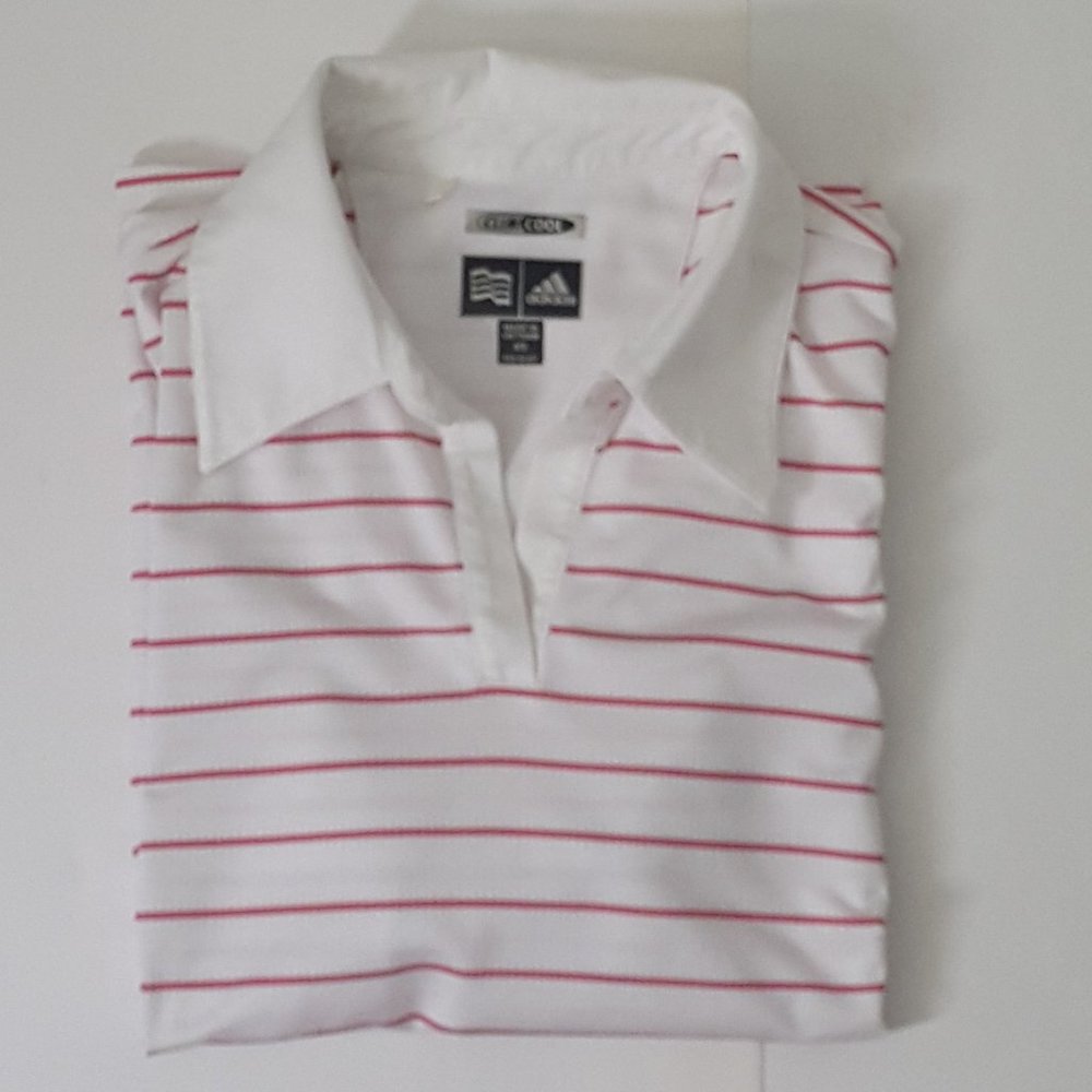 Women's ADIDAS Climacool T-Shirts Size XS White / Pink